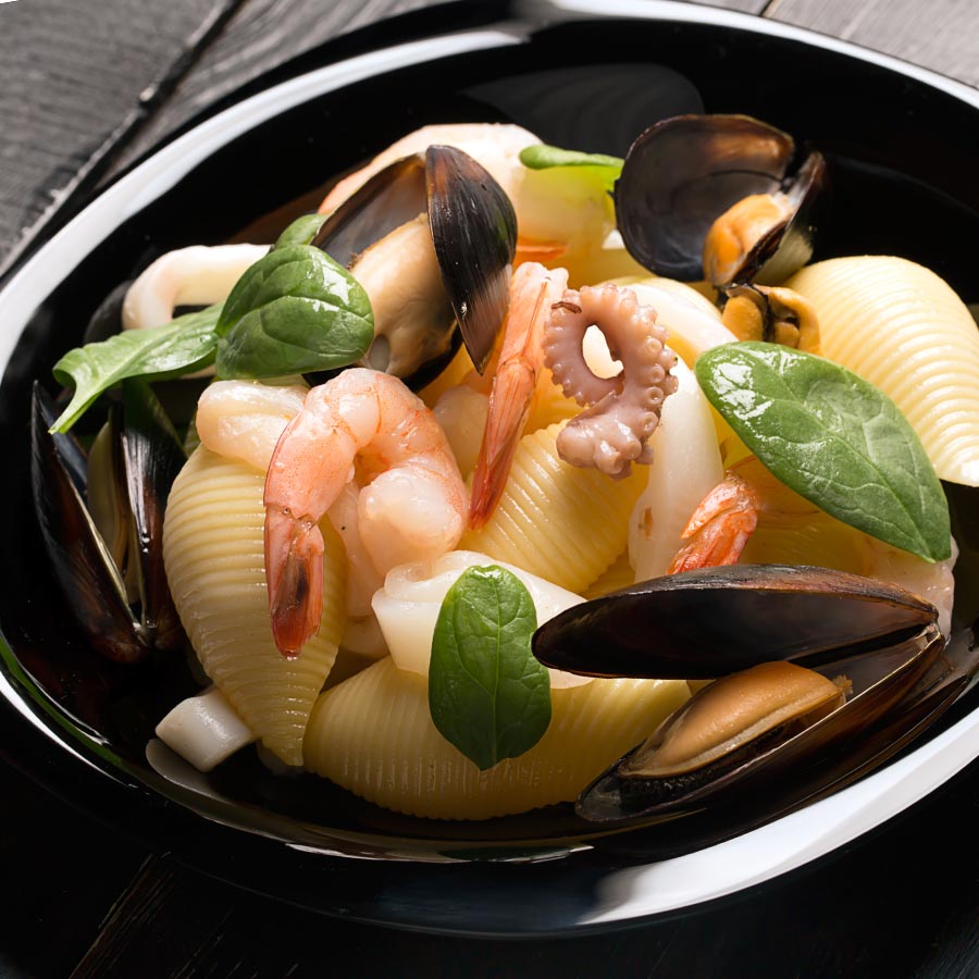 Conchiglioni-mit-Meeresfruechten