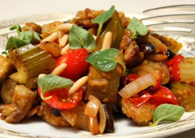 Sizilianische-Auberginen-Caponata