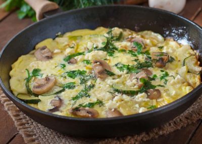 Zucchini-Pilz-Frittata
