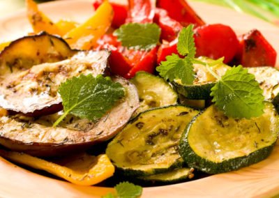 Ofengemüse mit Paprika und Aubergine