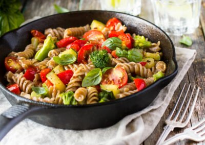 Bunte-Pastapfanne