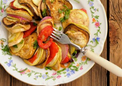Veganes-mediterranes-Gemuesegratin