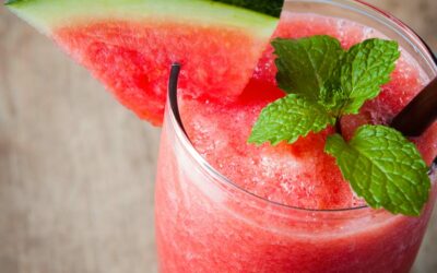 Erfrischender Wassermelonen Minz Zimt Smoothie