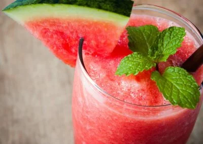 Erfrischender-Wassermelonen-Minz-Zimt-Smoothie