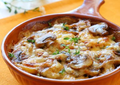 Kartoffel-Pilz-Gratin