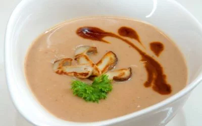 Maronensuppe mit Kräuterseitlingen