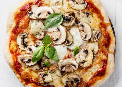 Pizza-mit-Champignons