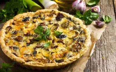 Quiche mit Pilzen und Lauch