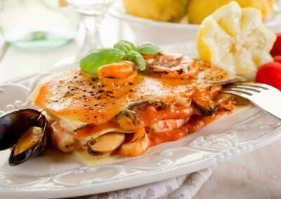 lasagne mit meeresfruechten