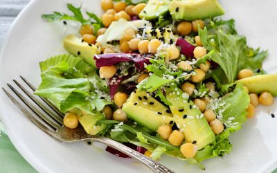 Avocado Kichererbsen Salat vegan