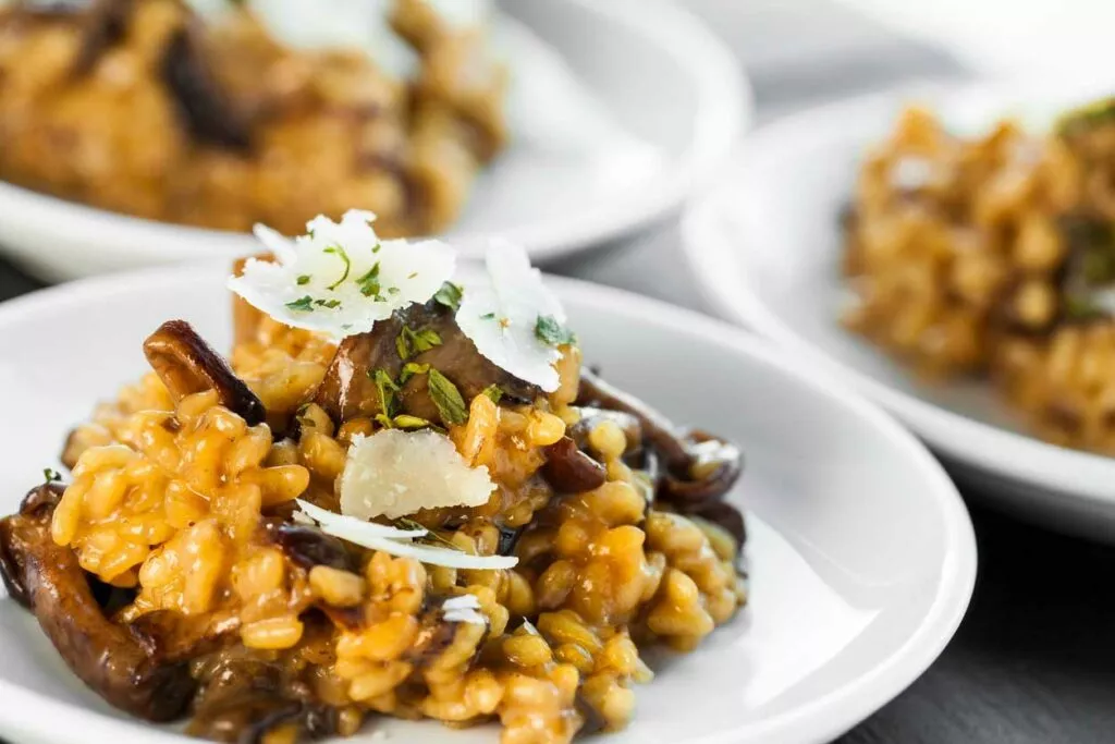 Risotto mit Steinpilzen und Parmesan