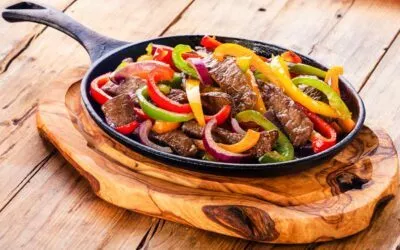 Fajitas mit Rindfleisch und Paprika