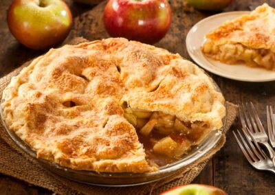 Gedeckter Apfelkuchen