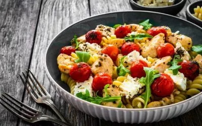 Pasta mit Hähnchenbrust und Feta