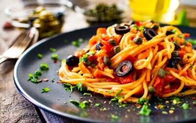 Spaghetti mit Sardellen, Kapern & Oliven