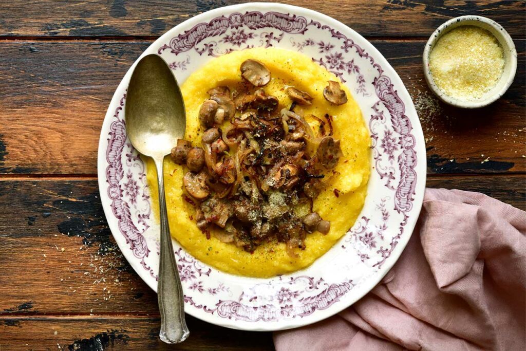 Polenta mit Pilzen