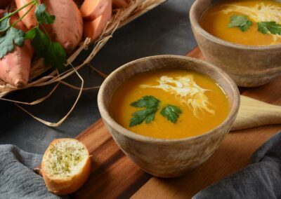 Süsskartoffel Karottensuppe