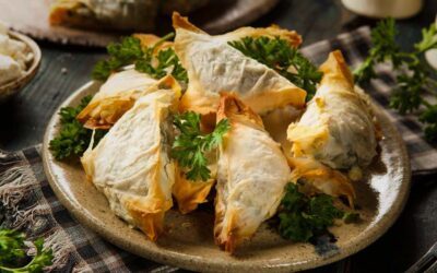 Griechischer  Spinatkuchen (Spanakopita)