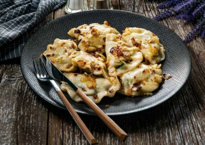 Piroggen mit Spinat und Ricotta