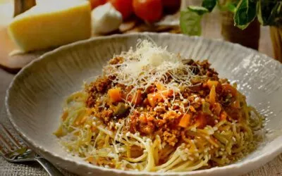Gemüse-Bolognese mit Spaghetti