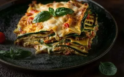 Überbackene Zucchini-Lasagne