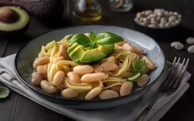 Bohnen Avocado Pasta