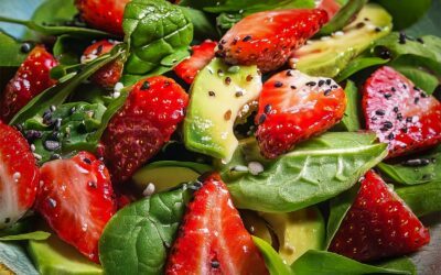 Erdbeer-Avocado-Spinat-Salat