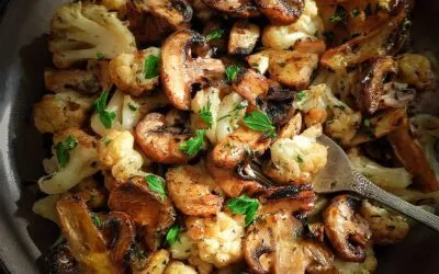 Blumenkohl-Champignons-Pfanne