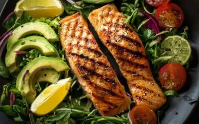 Gegrillter Lachs auf Avocado-Salat – Frisch, gesund und voller Geschmack!