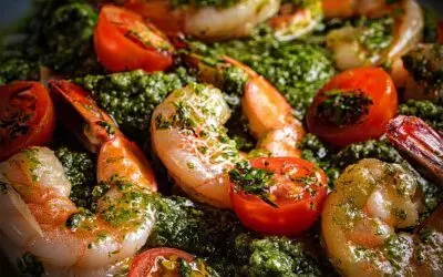 Chimichurri-Garnelen mit Tomaten