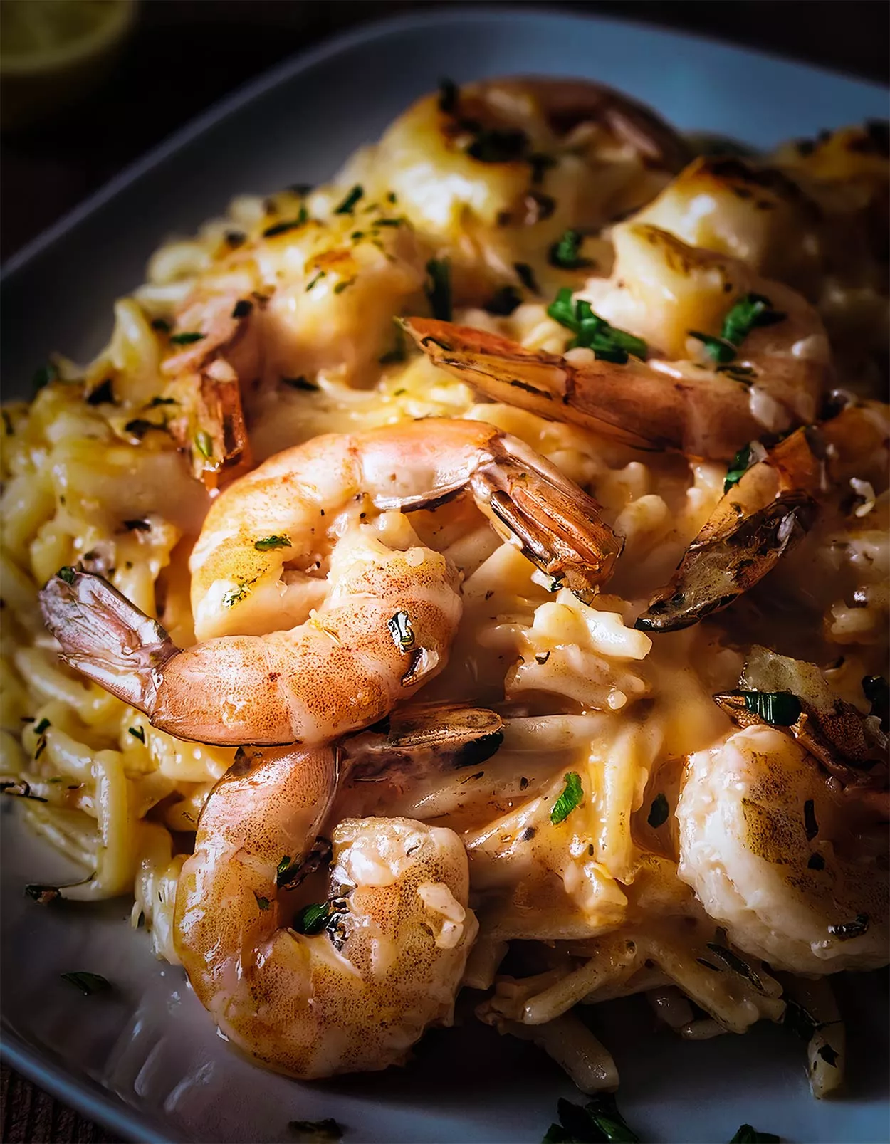 Cremiges Garnelen Orzo Gesund Gut Essen