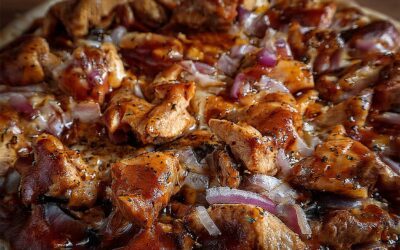 BBQ-Hähnchen Pizza