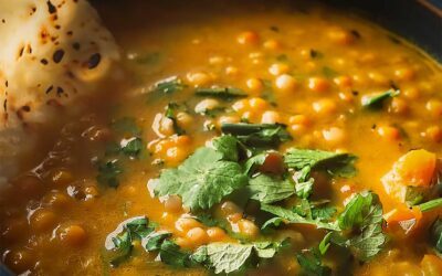 Goldene Linsensuppe mit Curry