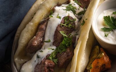 Lamm-Gyros mit Joghurtsauce