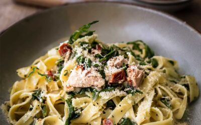 Tagliatelle mit Thunfisch und Bärlauch-Ricotta