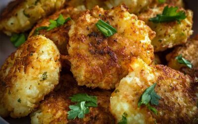Knusprige Blumenkohl-Fritter aus der Heißluftfritteuse