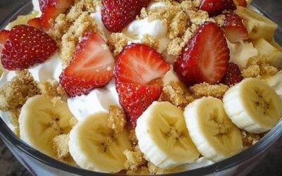 Erdbeer-Bananen-Käsekuchen