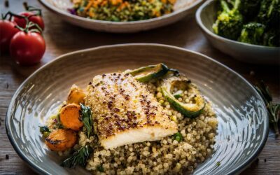 Hähnchenfilet auf Quinoa Gemüse