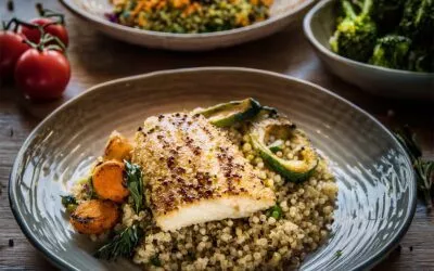 Hähnchenfilet auf Quinoa Gemüse