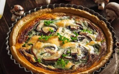 Pilz Quiche mit Lauch