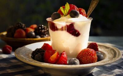 Griechischer Joghurt mit Beeren