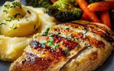 Gegrillte Hähnchenbrust an Kartoffelpüree