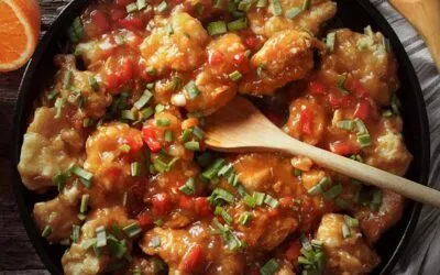Huhn in Orangensauce