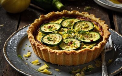 Tarte mit Zucchini und Pecorino