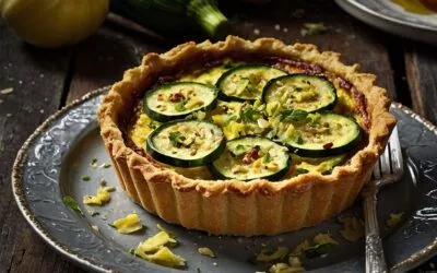 Tarte mit Zucchini und Pecorino