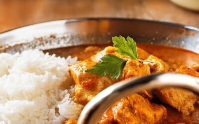 Hähnchencurry auf Basmati Reis