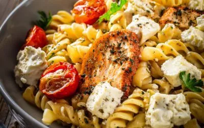 Pasta mit Hähnchen und Feta