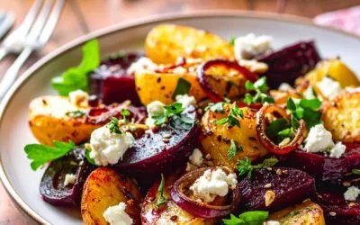 Herzhafter Genuss: Kartoffeln mit Rote Bete und Feta