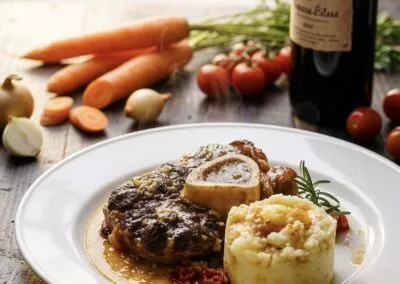 Osso buco mit Parmesan-Kartoffelpüree