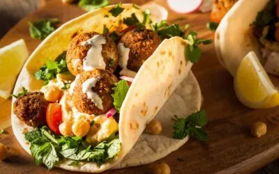 Vegetarische Falafel-Pita